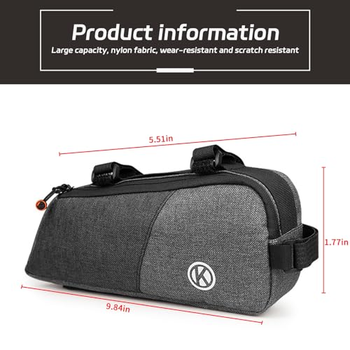 Black Waterproof Bicycle Frame Bag C2385