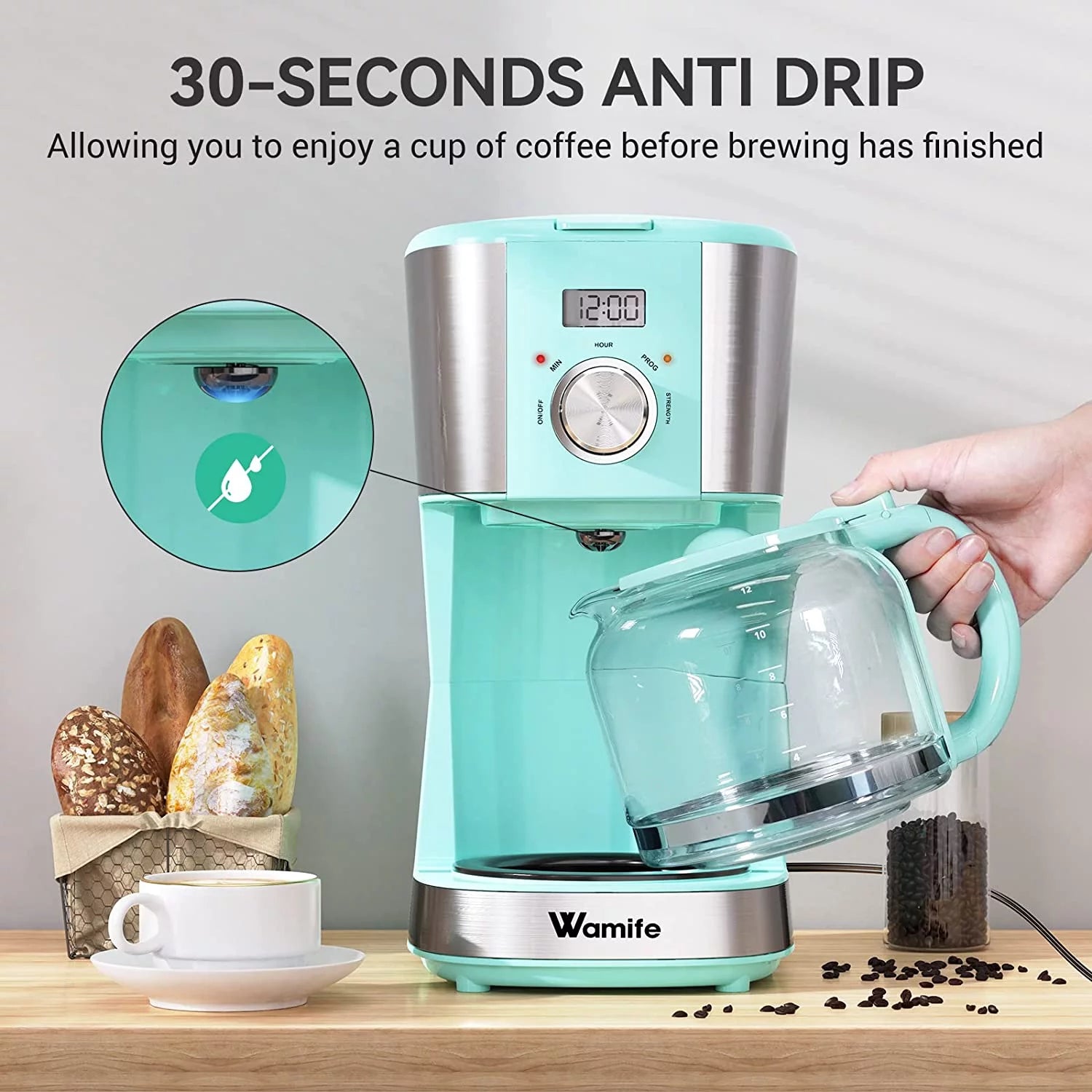 12-Cup Programmable Coffee Maker with Timer R78744