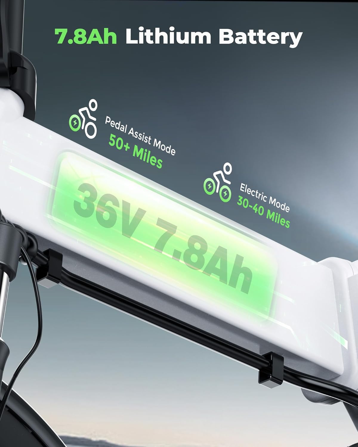 16" Foldable Electric Bike, 500W, 19 MPH, 45 Miles L9144