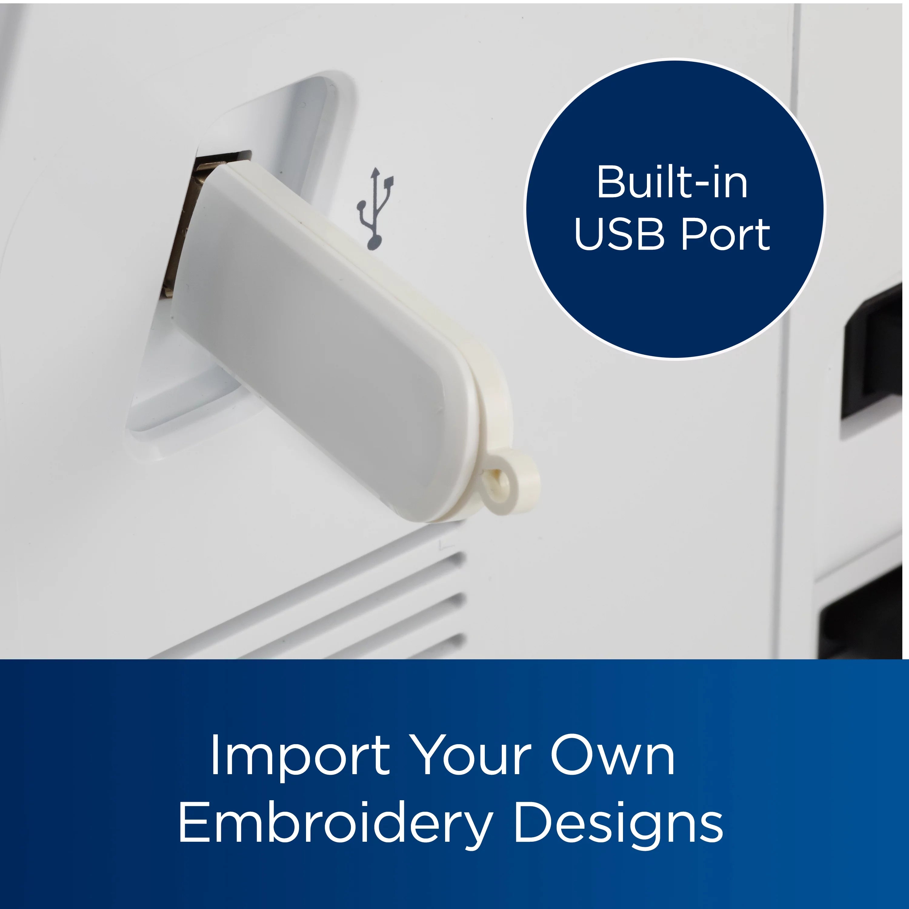 Computerized Sewing & Embroidery Machine with Built-in Designs & Wireless Connectivity D741142