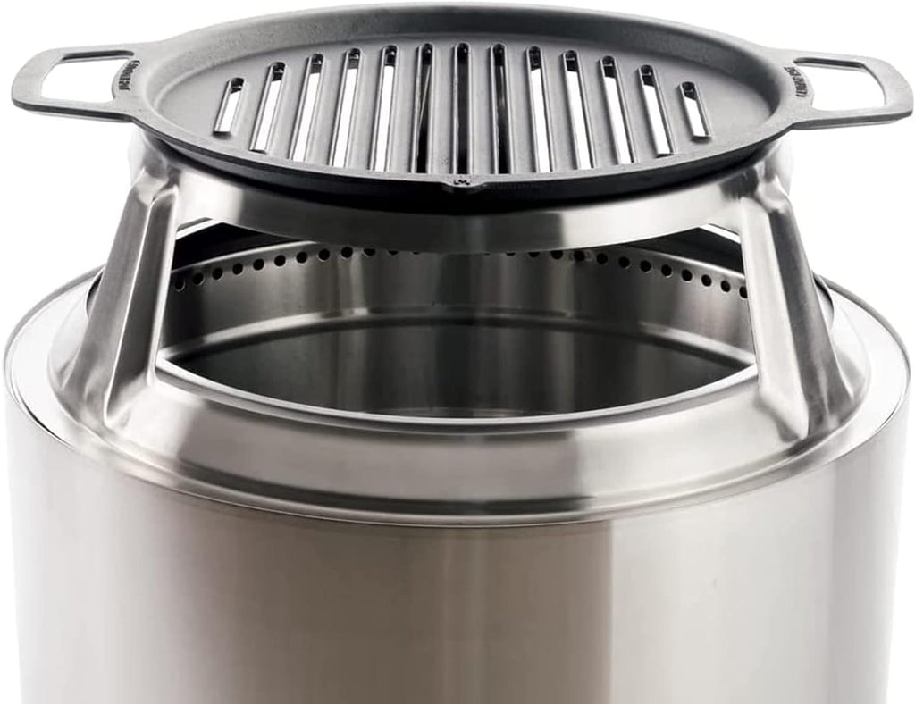 Cast Iron Cooktop with Stainless Steel Hub, 21.5lbs, 17.5 Diameter Y8623