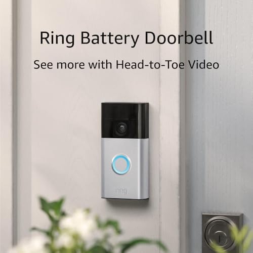 Satin Nickel Battery Doorbell W205