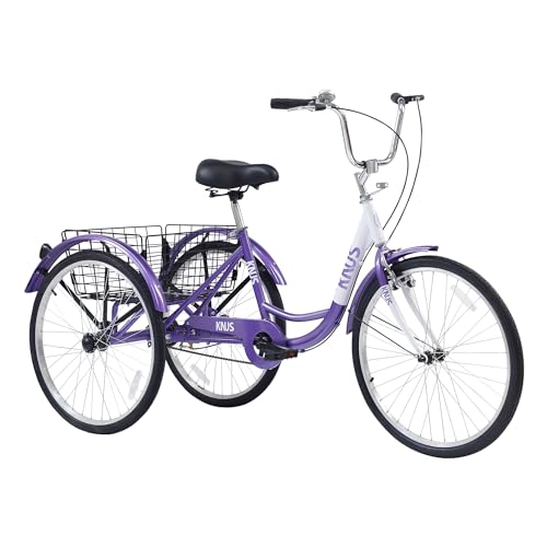 24/26 inch 3 Wheel Adult Tricycle with Large Basket G11410