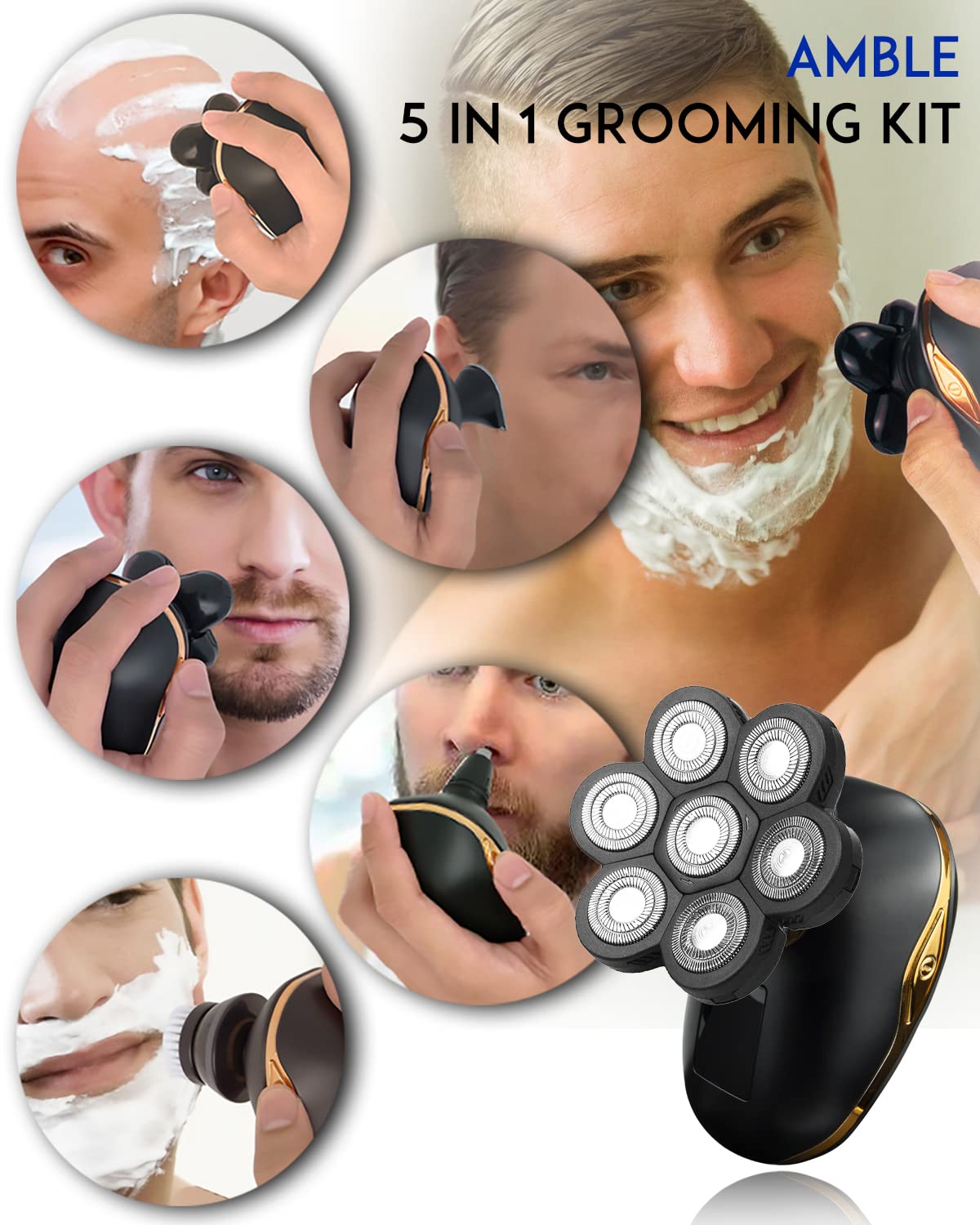 5-in-1 Electric Shavers Rotary Razor P47387