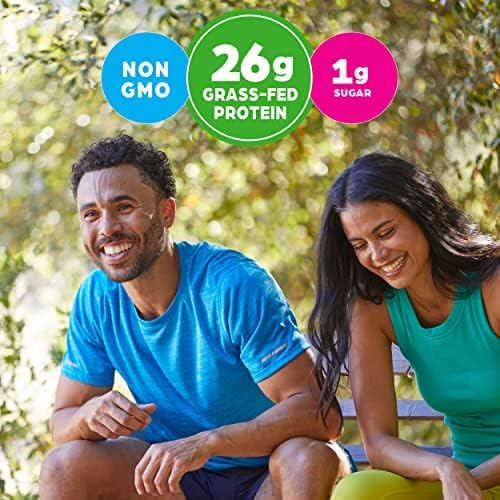Organic Grass Fed Dairy Creamy Chocolate Whey Protein Shake, 14 Fl Oz (Pack of 12) J778080