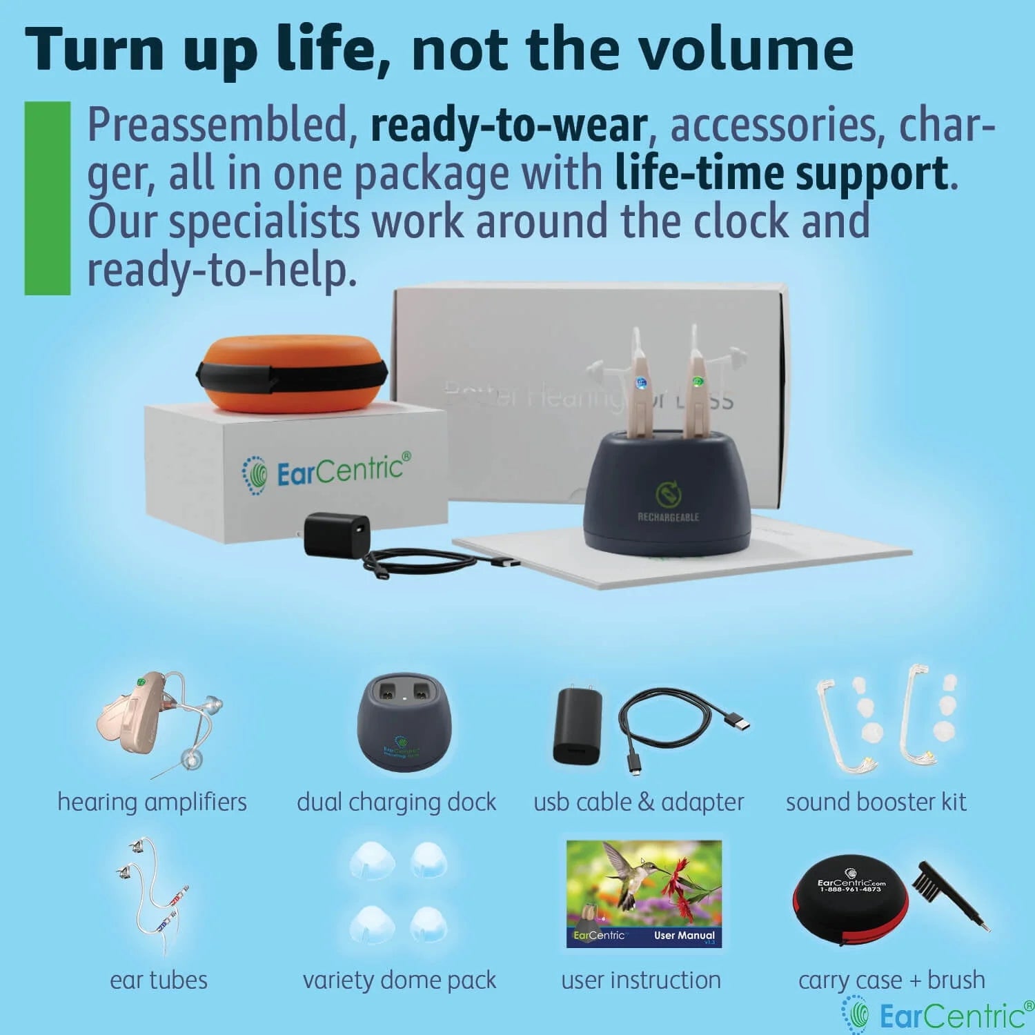 Rechargeable Behind-the-Ear Beige kit (2pc) L28467