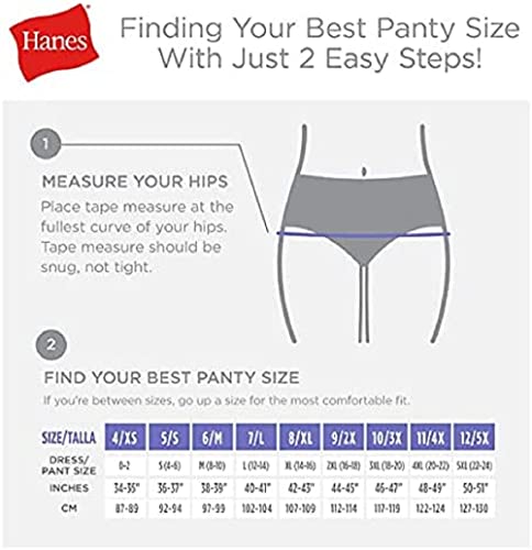 6-Pack Lightweight Cotton Hi-Cut Panties G853