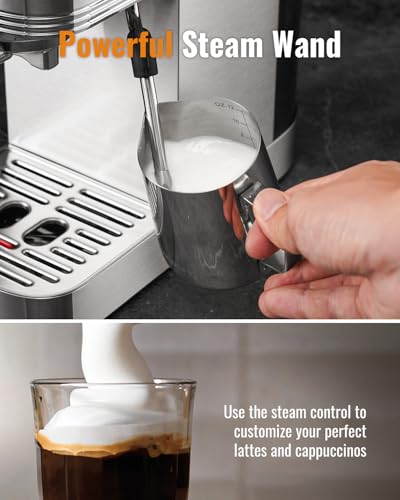 20 Bar Espresso Machine with Milk Frother and Touchscreen I377
