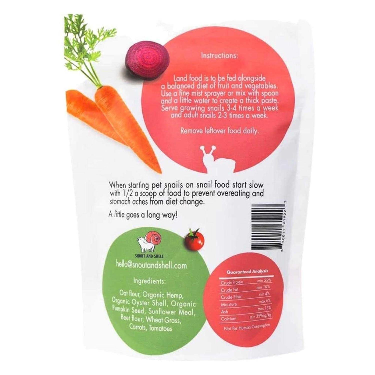 Vegetable Flavored Pet Land Snail Food E8465