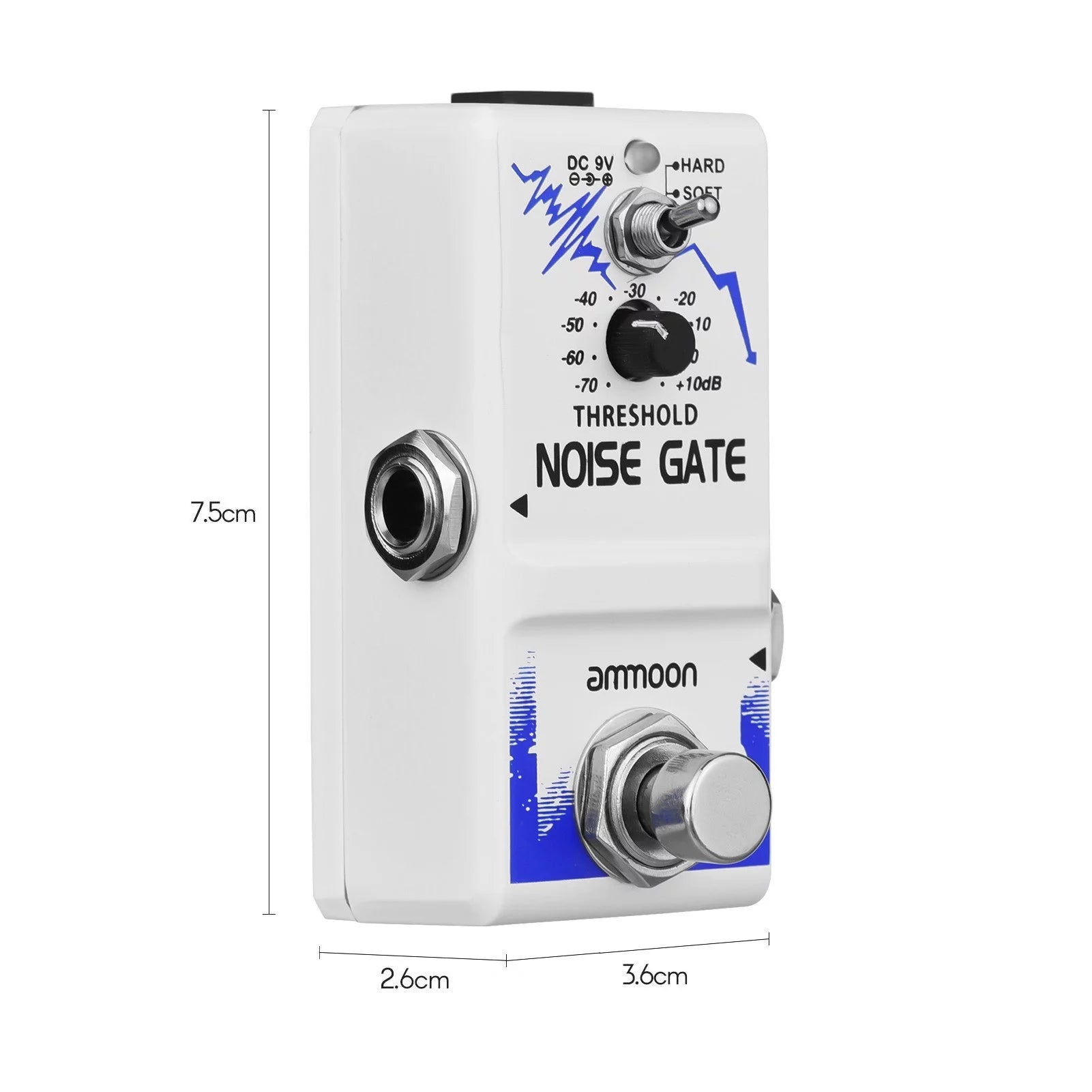 True Bypass Zinc Alloy Noise Gate Guitar Effect Pedal T24726