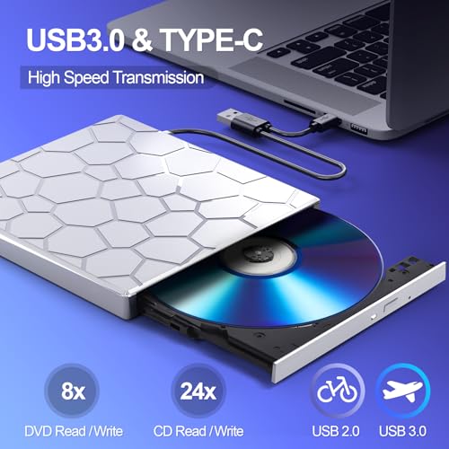 8 in 1 USB 3.0 Portable External CD/DVD Drive L184132