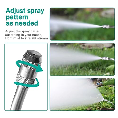 All Metal Replacement Sprayer Wand with Shut off Valve & 2 Hose Clamps O981