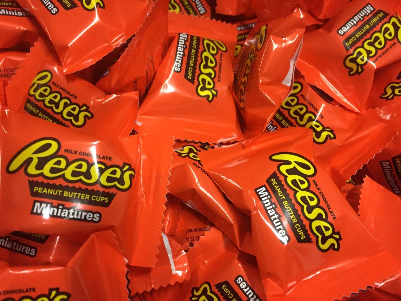 Peanut Butter Chocolate Cups, Individually Wrapped Miniature Size, 5 Pounds B756940