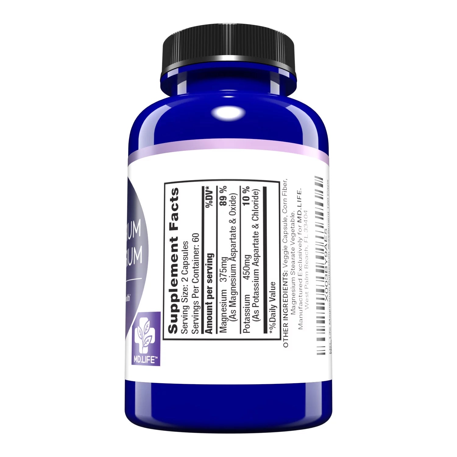 Magnesium Potassium Supplement 120 Ct M469