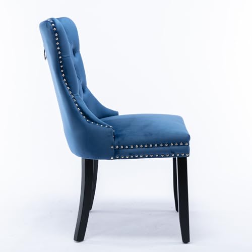 Green Velvet Dining Chairs Set of 2 Q3332