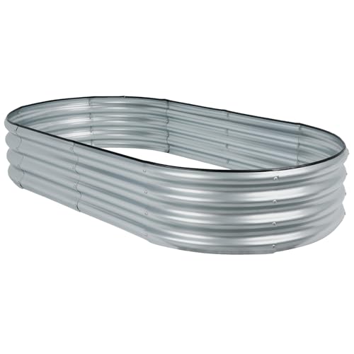Galvanized Metal Raised Garden Bed 4x2x1 ft F810