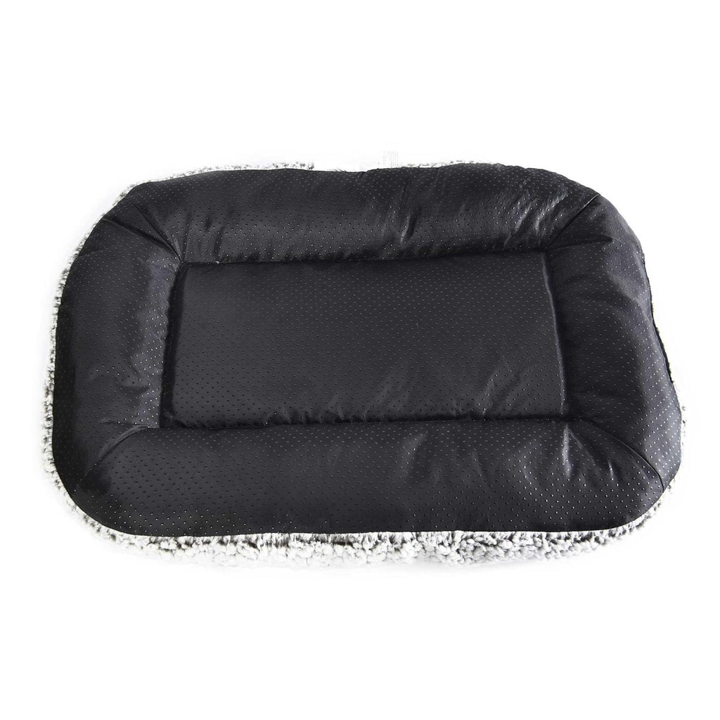 Plush Sherpa Bolstered Crate Mat Dog Cat Bed B234660