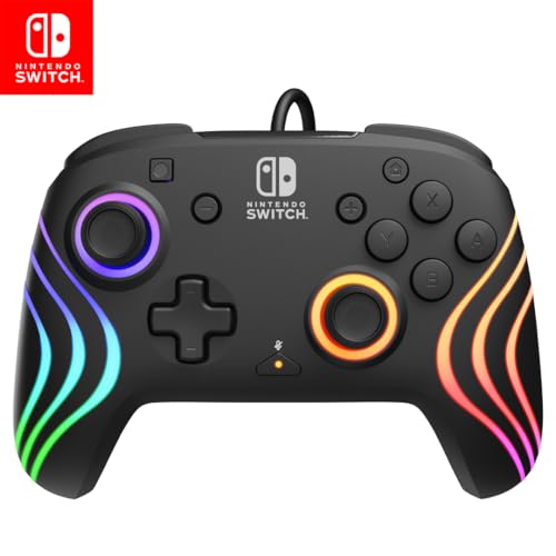 Black Wireless RGB Gaming Controller for Nintendo Switch A416015