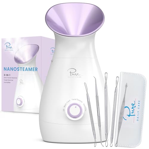 Teal Nano Ionic Facial Steamer with Stainless Steel Skin Kit U5353