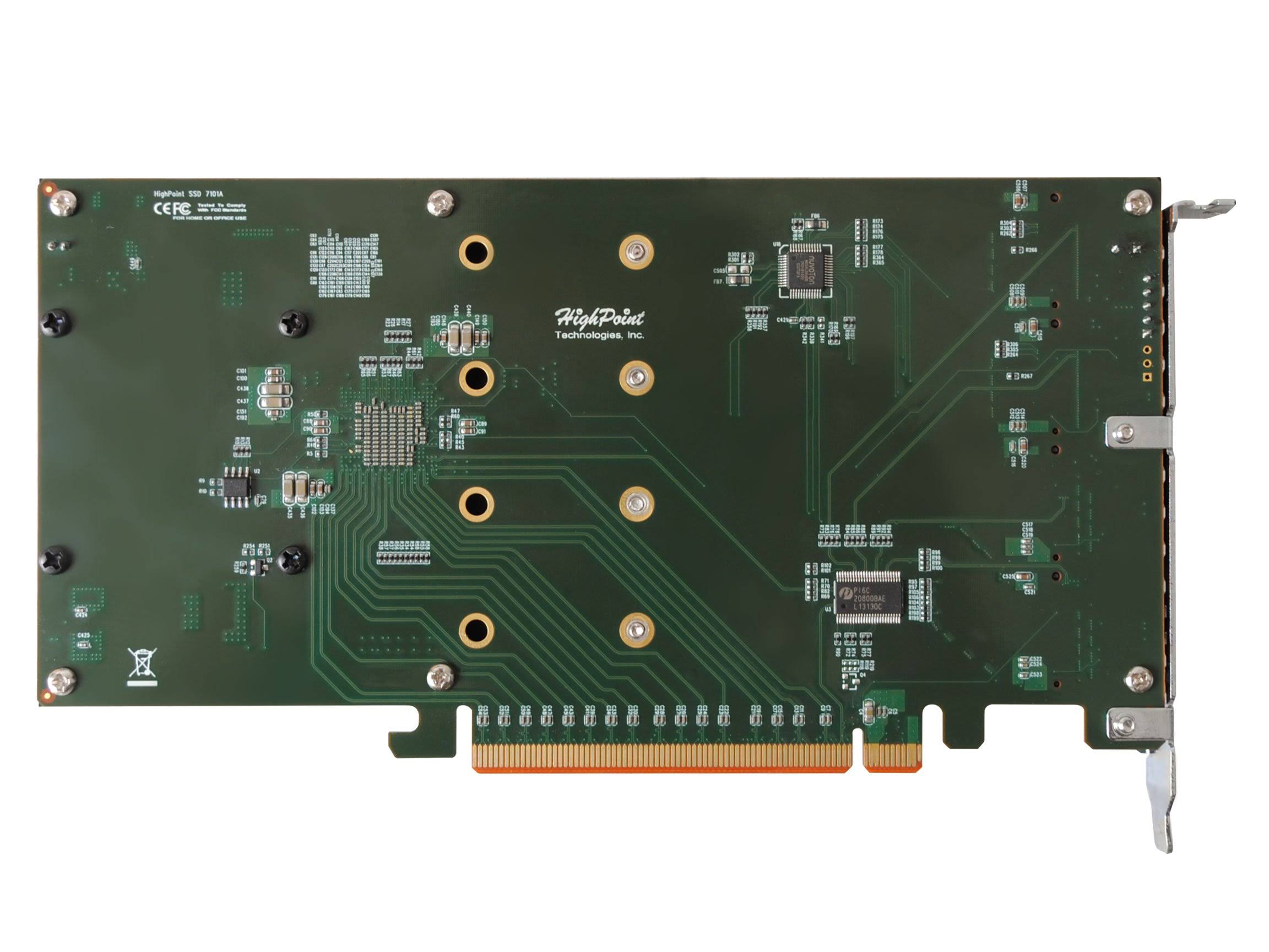 1 4X Dedicated 32Gbps M.2 Ports to PCIe 3.0 x16 Raid Controller P673