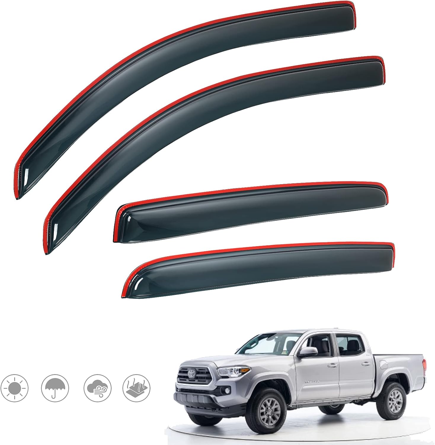Side Window Deflectors Pack of 2 Y12401