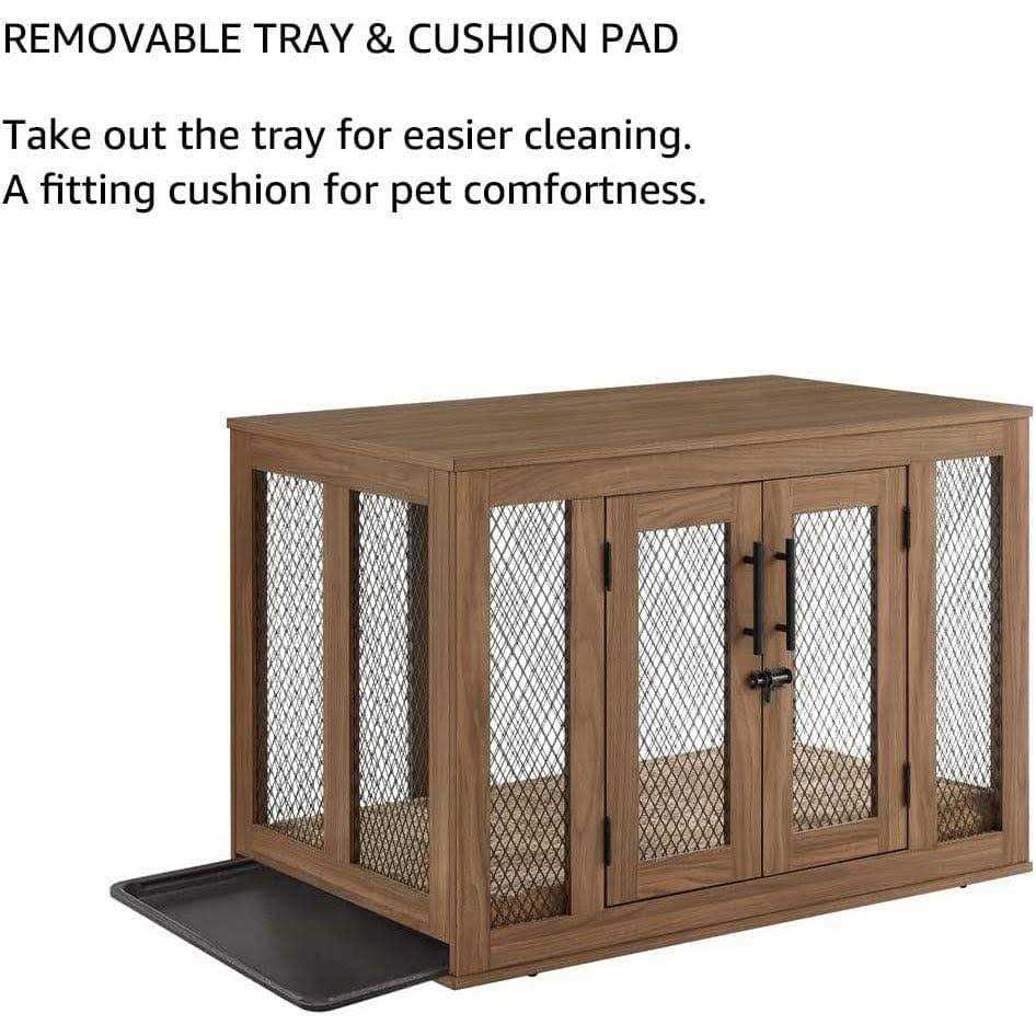 Furniture Style Dog Crate with Tray L132132