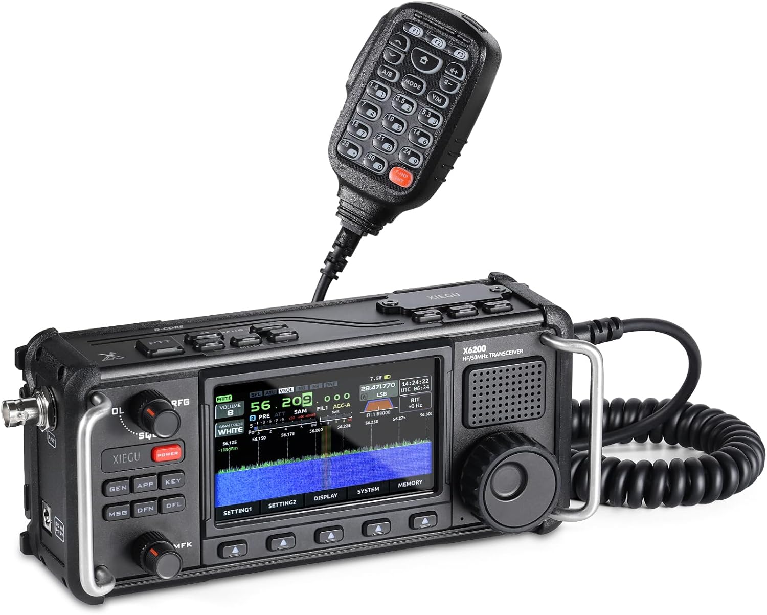 Portable HF Radio Transceiver with 4" LCD Screen J41169