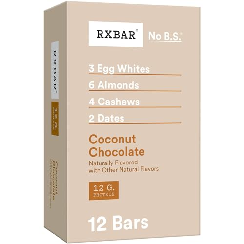 Coconut Chocolate Protein Bars, 22oz Box (12 Bars) B809