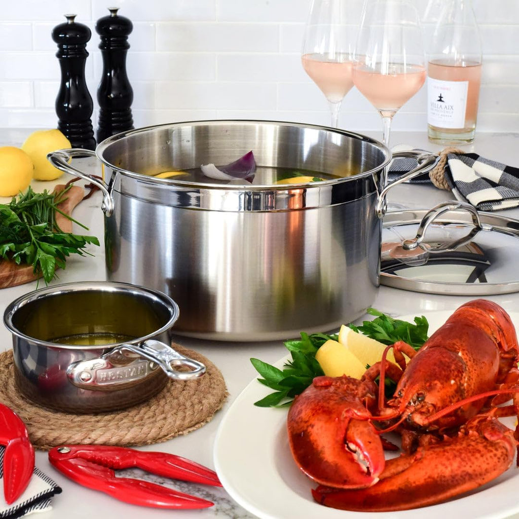 5-Piece Clad Stainless Steel Cookware Set A4300