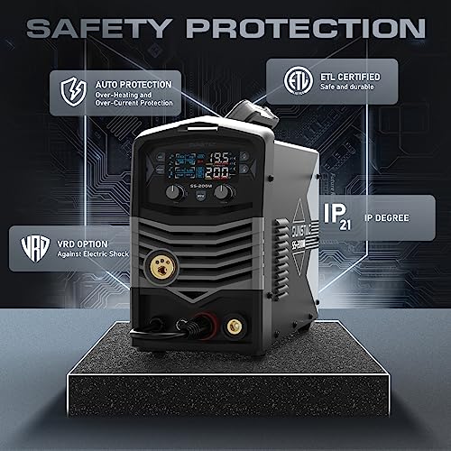 140Amp 3 in 1 MIG Welder with Synergic Control and IGBT Inverter I76426