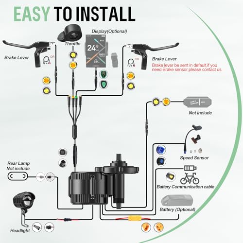 750W 1000W 500W Electric Bike Conversion Kit 48V 52V R984173