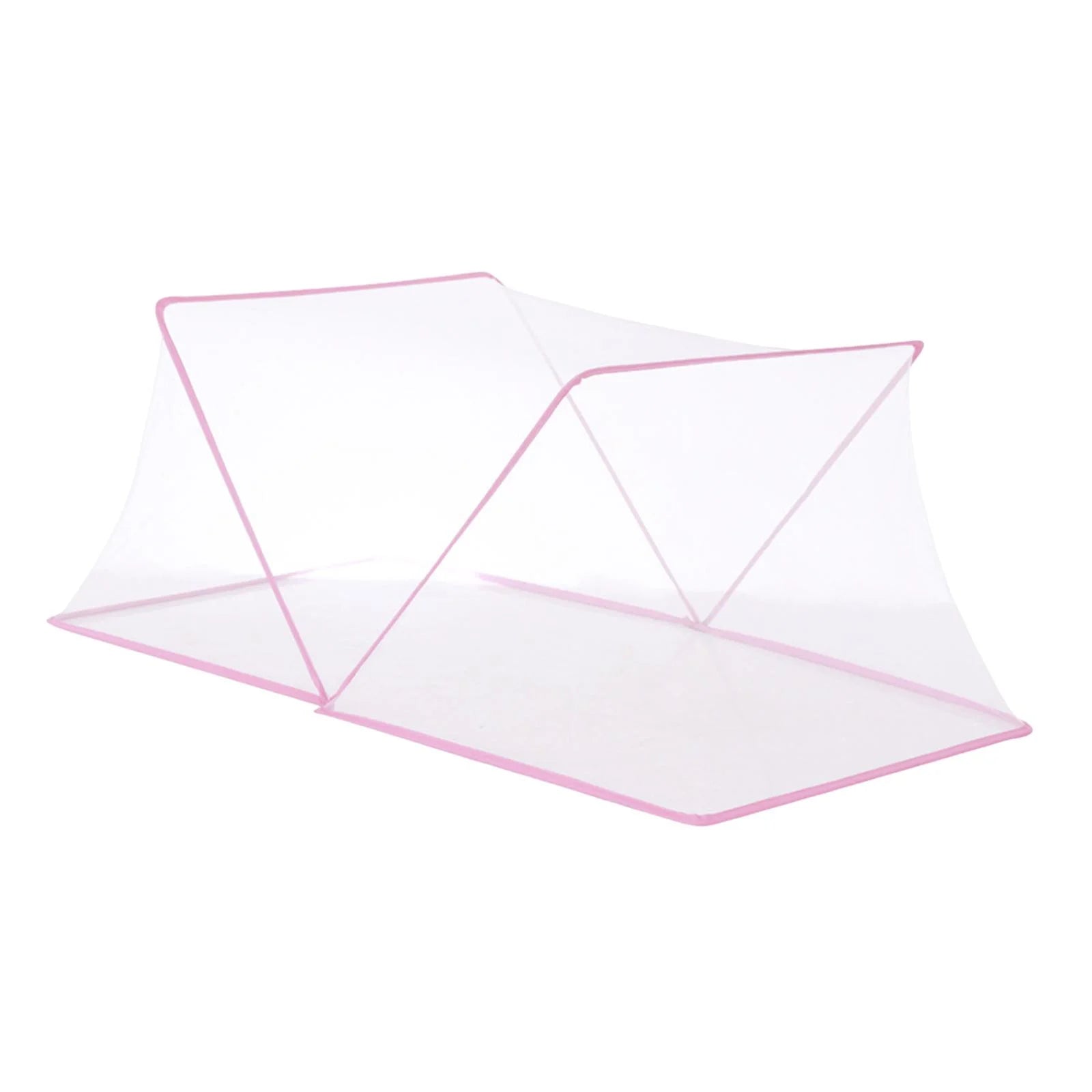 Pink 190x160x80cm Collapsible Bed Canopy M52013