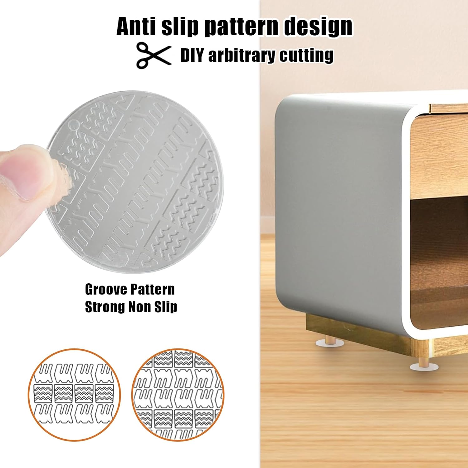 12 PCS Clear Non Slip Furniture Pads Q751083