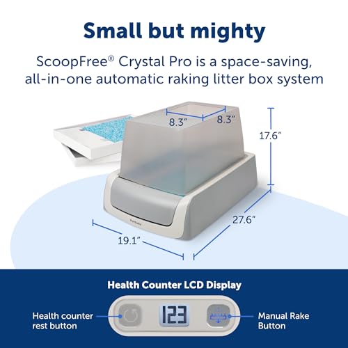 Self-Cleaning Cat Litterbox with Disposable Crystal Tray O465