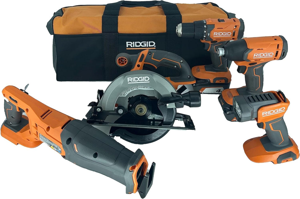 18V Lithium-Ion Cordless 5-Tool Kit with 4.0 Ah Batteries and Charger W211