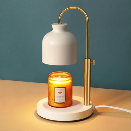 Blue Candle Warmer Lamp with Timer, Dimmable, 2 Bulbs D860