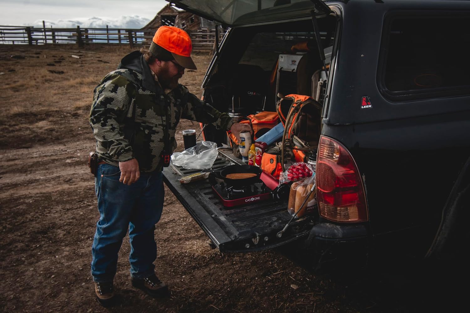 12,000 BTU Propane or Butane Portable Dual Fuel Camping Stove with Carrying Case R154