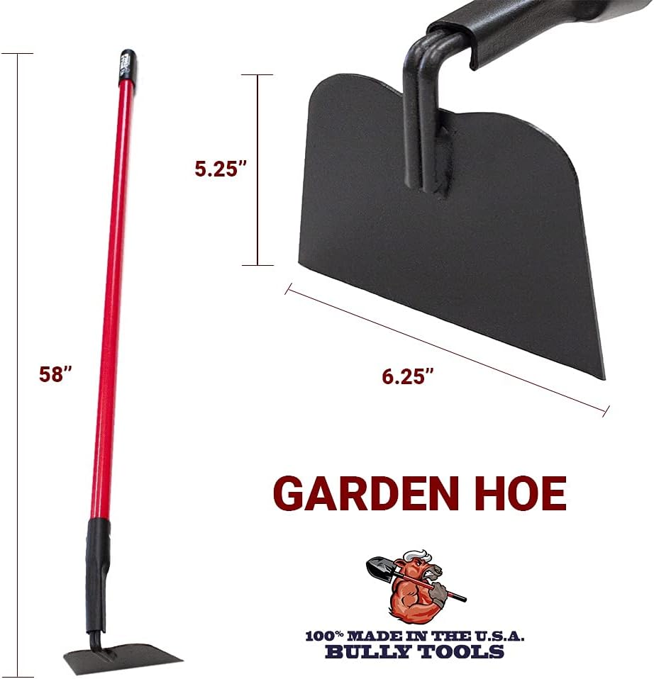 12-Gauge Garden Hoe with Fiberglass Handle B8905