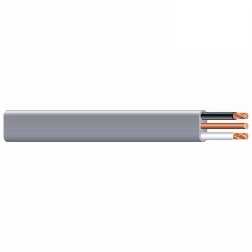 100' 6/2 UF-B Underground Feeder Cable With Ground Gray 600V O816