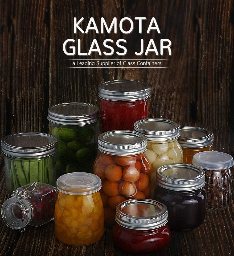 10 oz Wide Mouth Mason Jars with Lids and Bands, 6 Pack M429169