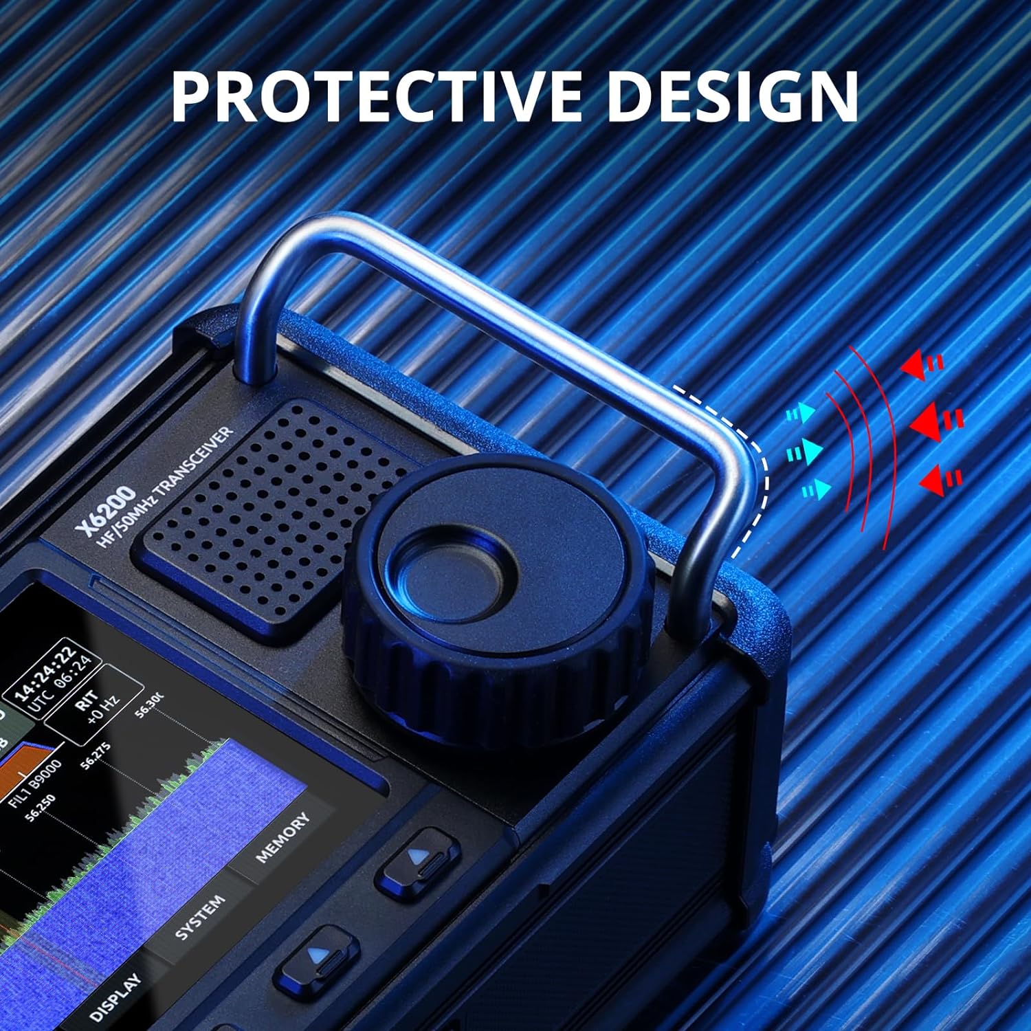 Portable HF Radio Transceiver with 4" LCD Screen J41169