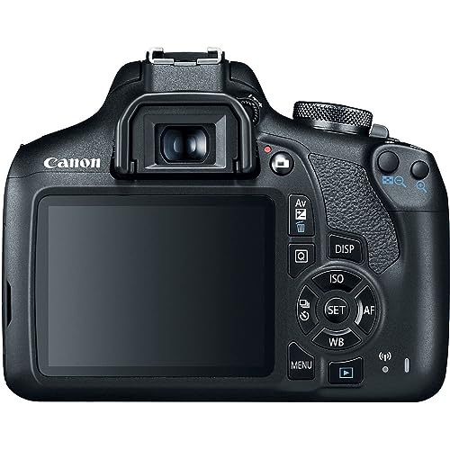 Canon EOS Rebel T7 DSLR Camera with 18-55mm Lens (5 Items) O856