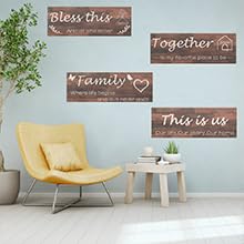 Rustic Wooden Wall Signs (brown) J2337