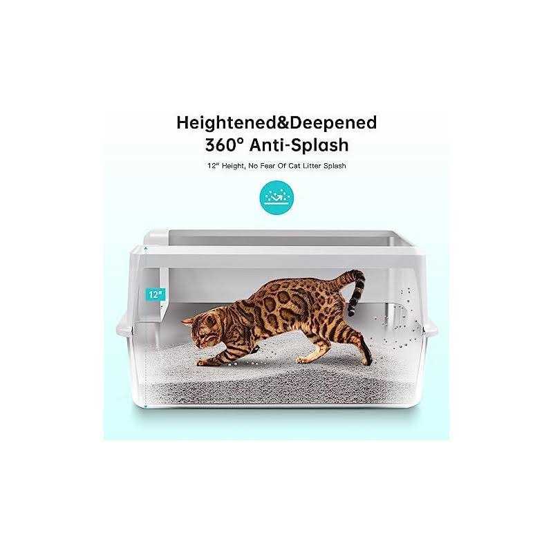Stainless Steel Cat Litter Box with Lid XL E501