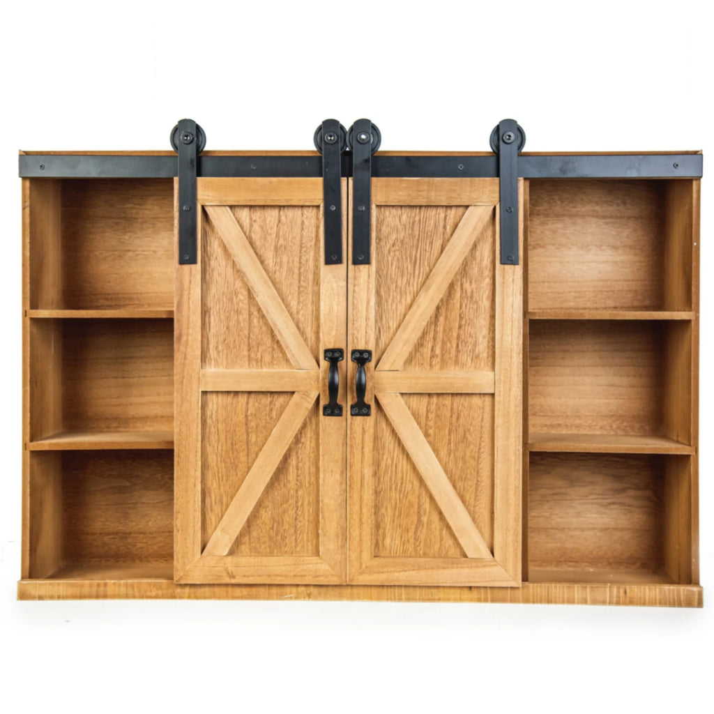 Brown Wooden Storage Trunk F1701