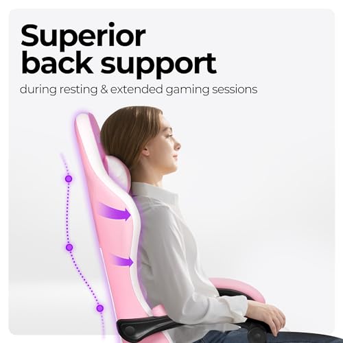 Black PU Leather High Back Ergonomic Video Gaming Chair with Footrest A404