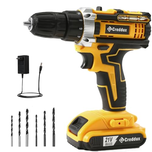 21v Cordless Drill Set with Battery & Charger C12641