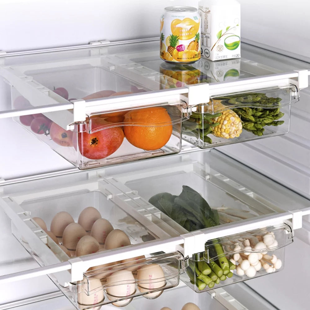 Transparent Refrigerator Egg Tray with Handle S150063