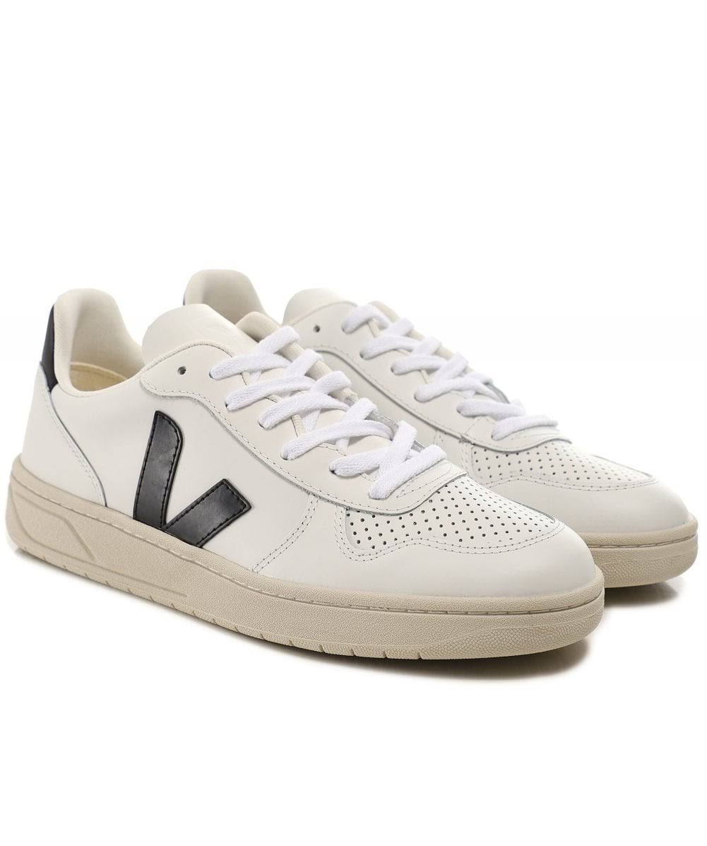 White Leather Sneakers R23408