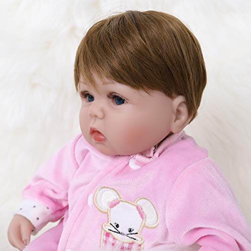 16 inch Silicone Vinyl Reborn Baby Doll Q262